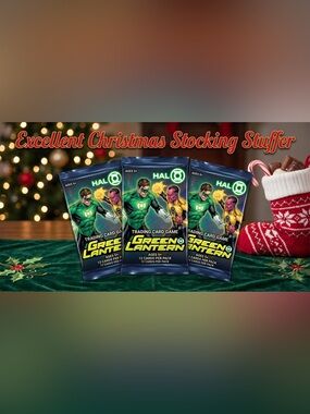🌸 New Unopened Factory Sealed Green Lantern Cards, Pack of 12 Cards, 3 Packs
